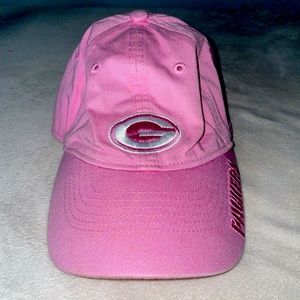 Green Bay Packers Reebok Womens Baseball Cap Pink 100% Cotton Hat One Size